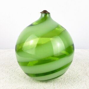 Jozefina Large Hand Made Green Glass Ball NWT